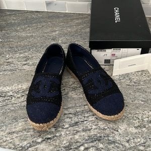 Chanel tweed espadrilles 39